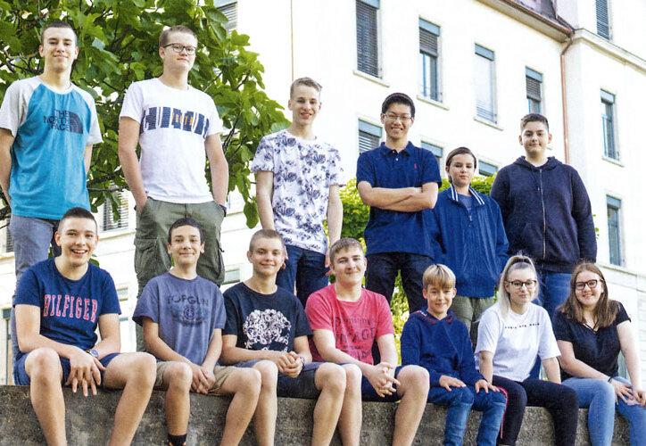 2020: Schliessung des Internats im Kollegium. Abbildung: Unsere letzten Internatsschüler im Sommer 2020